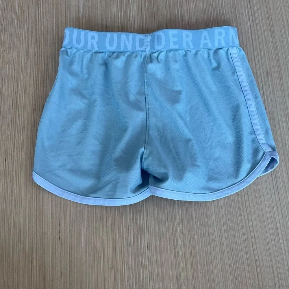 Under Armour Grey & Purple Athletic Shorts